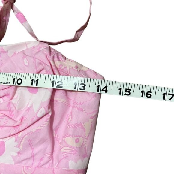 Lilly Pulitzer trapless Halter Dress in Pink Size 2 - Picture 8 of 13